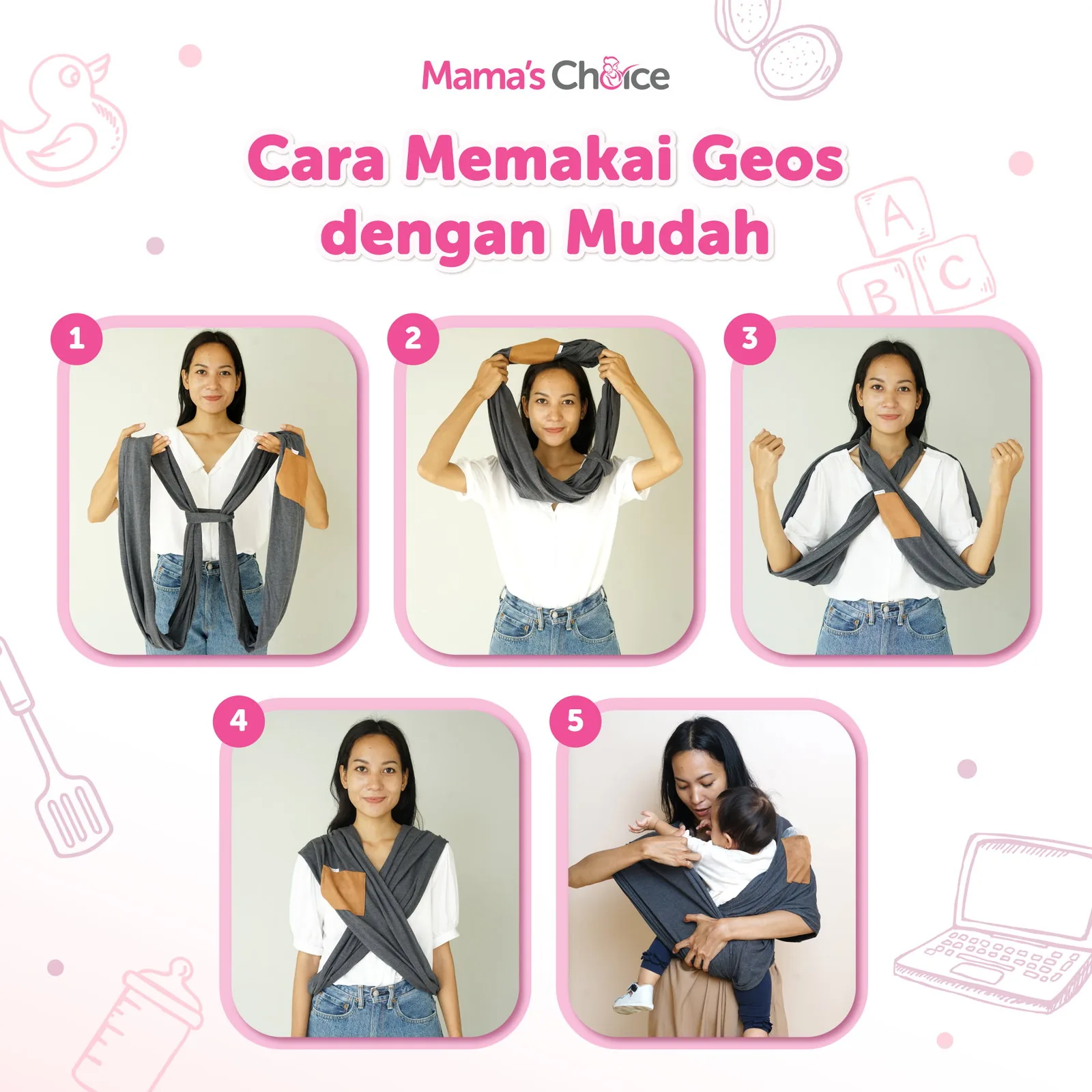 5. Salah memilih gendongan/baby carrier
