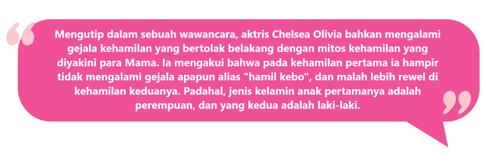 bawaan hamil bayi perempuan