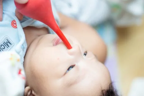 Ngresiki irung bayi mawi bulb syringe