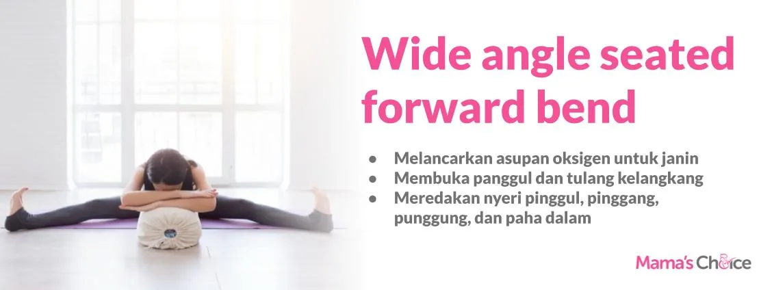 Wide angle seated forward bend