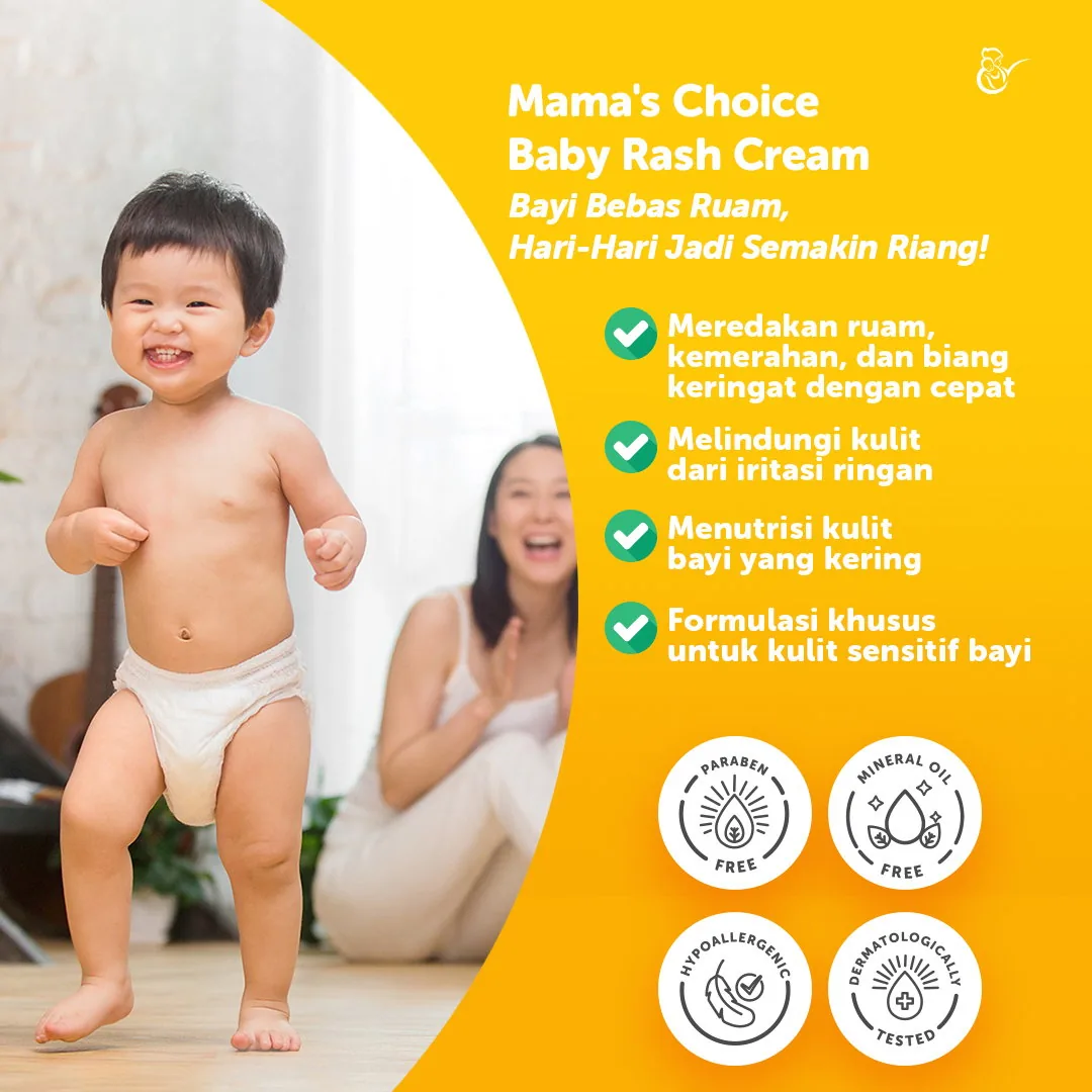 Mama’s Choice Baby Rash Cream untuk meredakan ruam dan biang keringat
