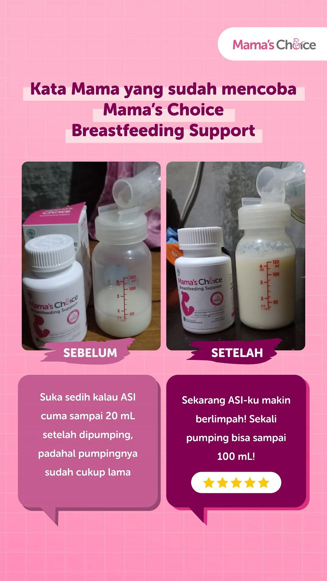 testimoni makanan pelancar ASI