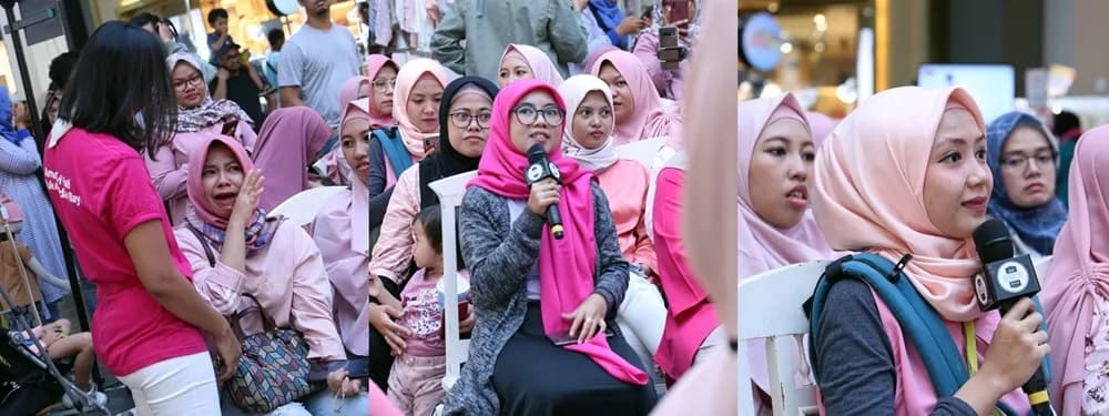 Ibu menangis menceritakan pengalamannya