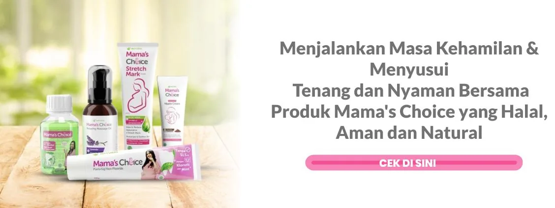 Banner produk kehamilan dan menyusui Mama’s Choice