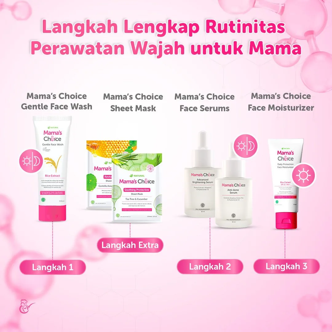 rutinitas perawatn wajah mama