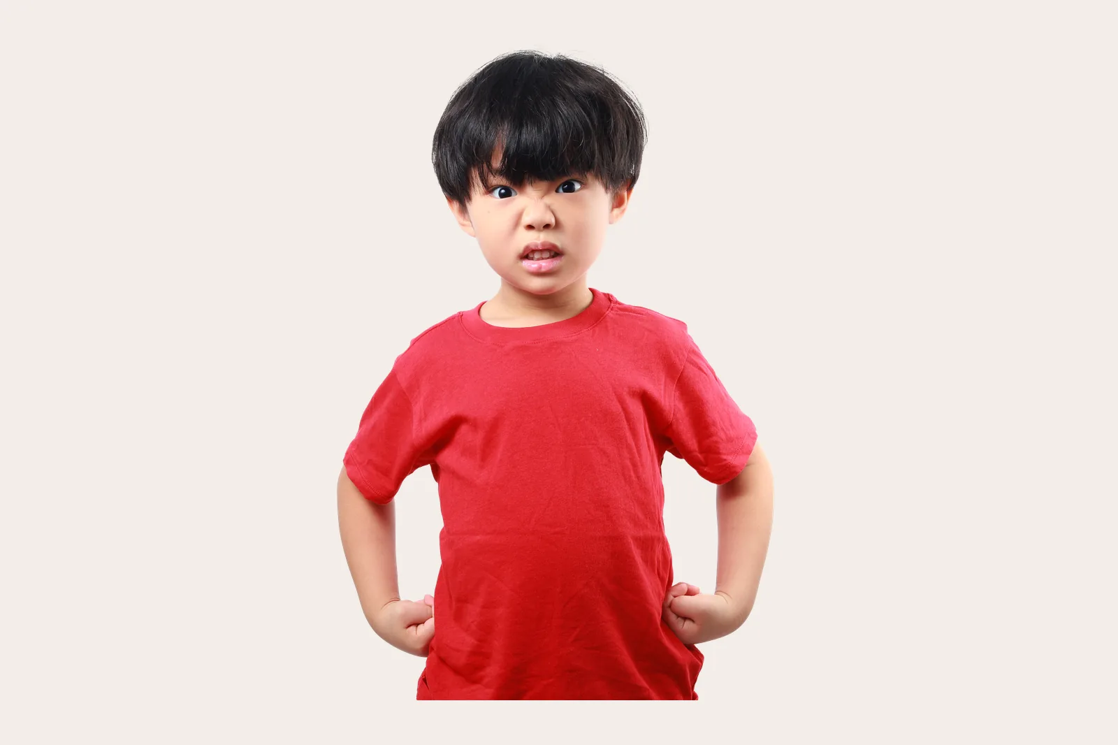 Balita sedang marah