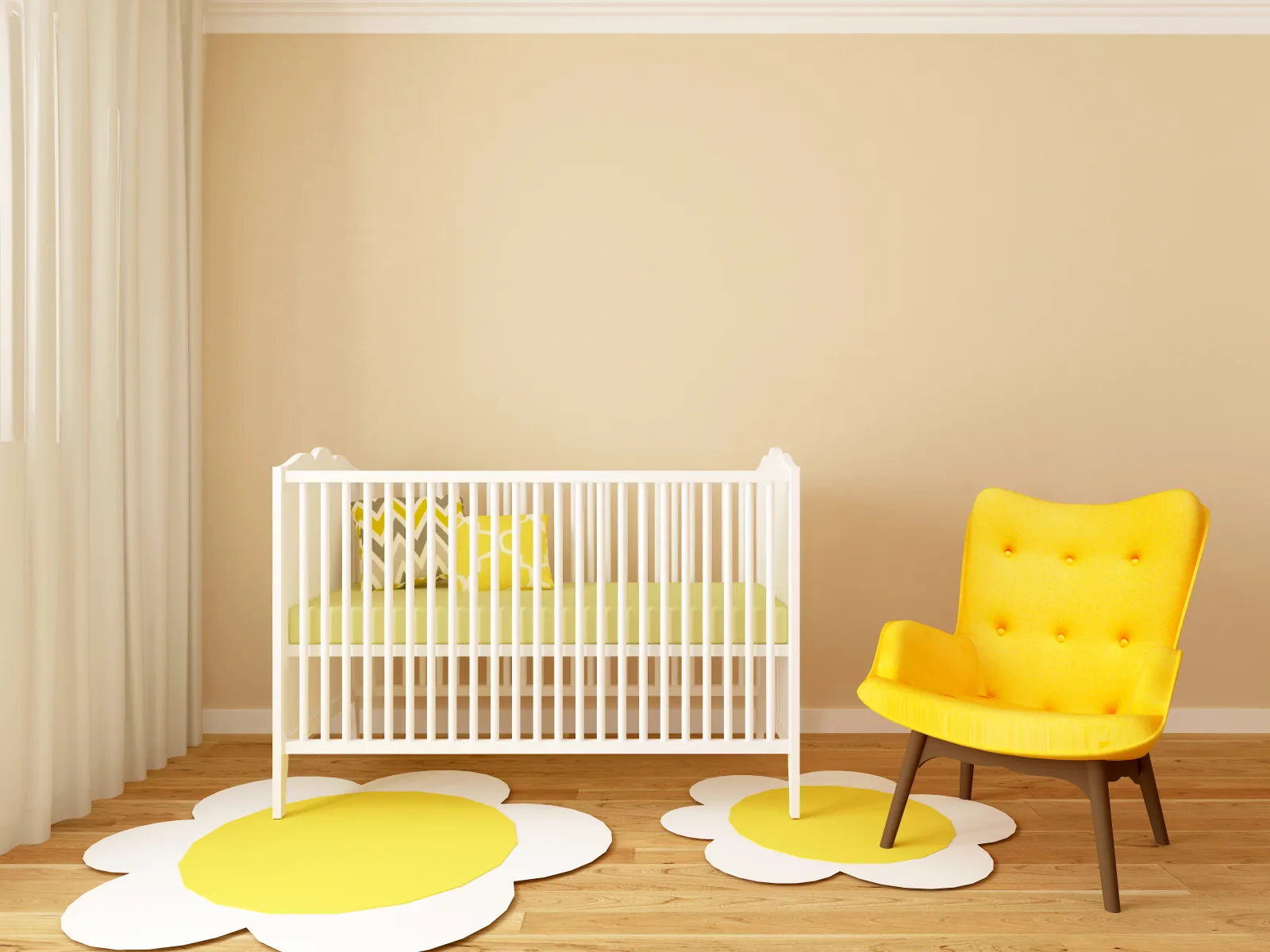 Kamar bayi bernuansa kuning