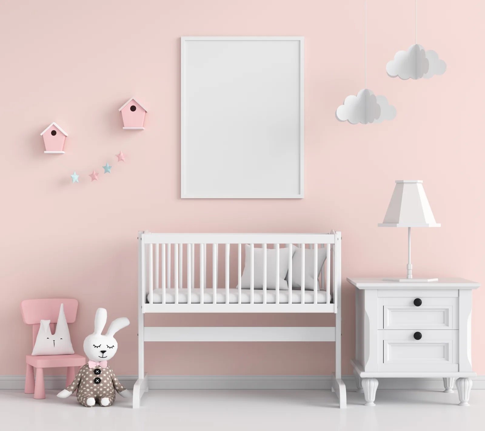 Kamar bayi bernuansa merah muda