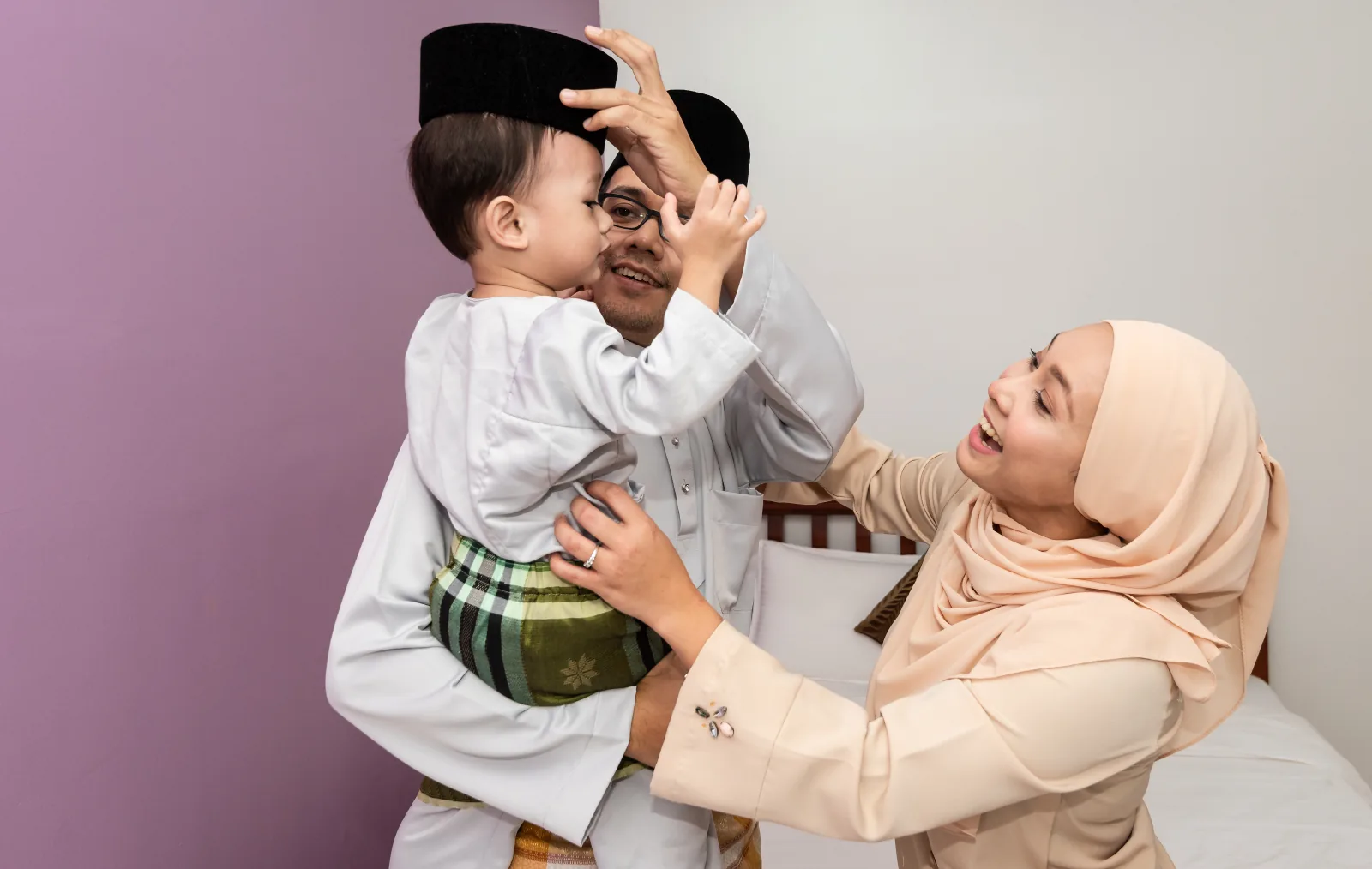 Keluarga muslim berkumpul