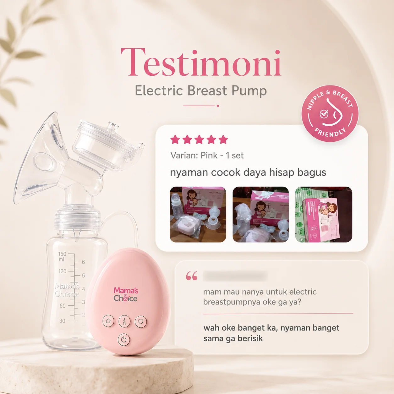 Bahan dalam Electric Breast Pump