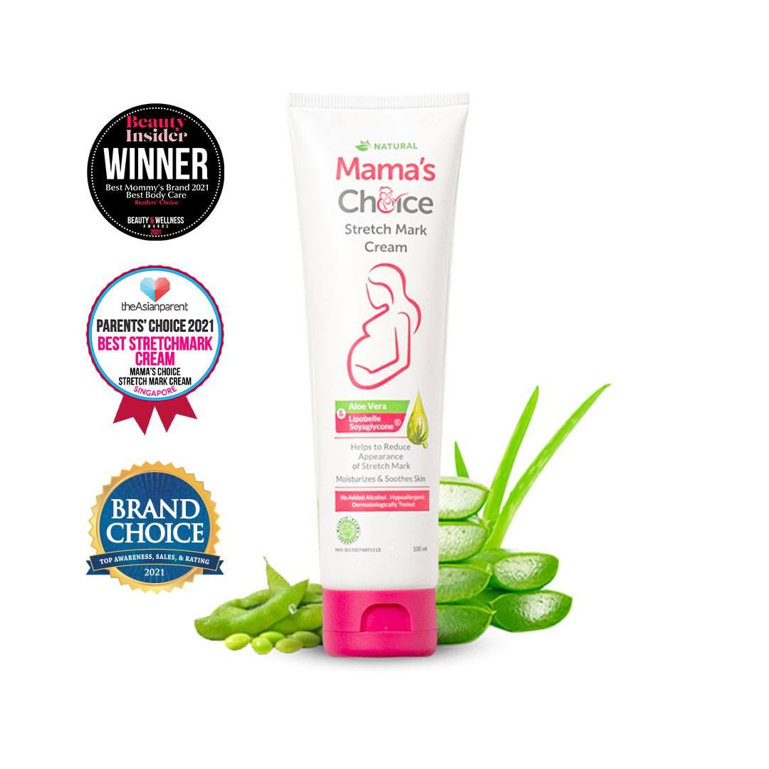 Mama's Choice Stretch Mark Cream dapat Meminimalisir Linea Nigra