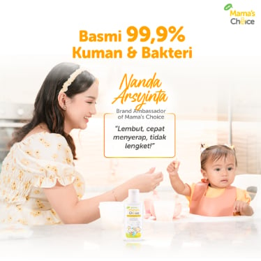 BA | Hand Sanitizer Gel Bayi | Mama's Choice Moisturizing Hand Gel - Hand Sanitizer Food Grade untuk Kesehatan Perawatan Bayi