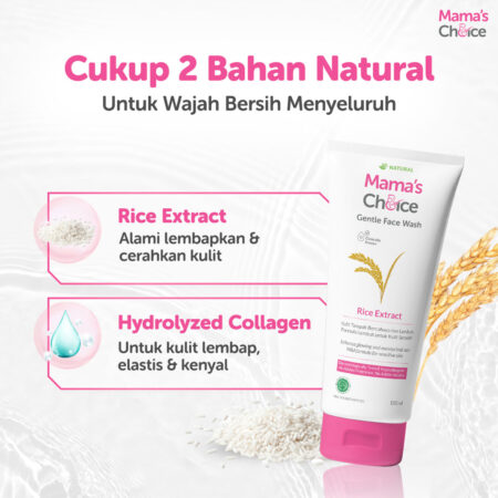 Natural Ingredients | Skincare Ibu Hamil | Mama's Choice 2in1 Face Care (Face Wash & Face Sunscreen Moisturizer) - Skincare Bumil dan Busui Terdaftar BPOM