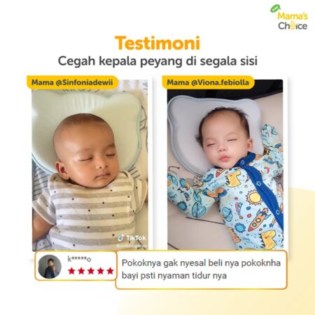 Testimoni | Bantal Anti Peyang Bayi | Flat Head Prevention Pillow Mama's Choice