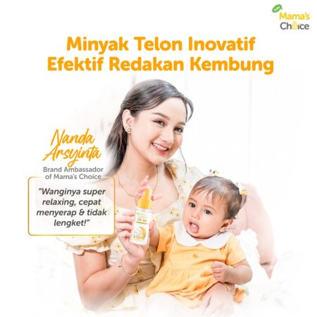 BA | Minyak Telon Bayi | Anti Colic Baby Calming Tummy Oil Mama's Choice (55 ml)