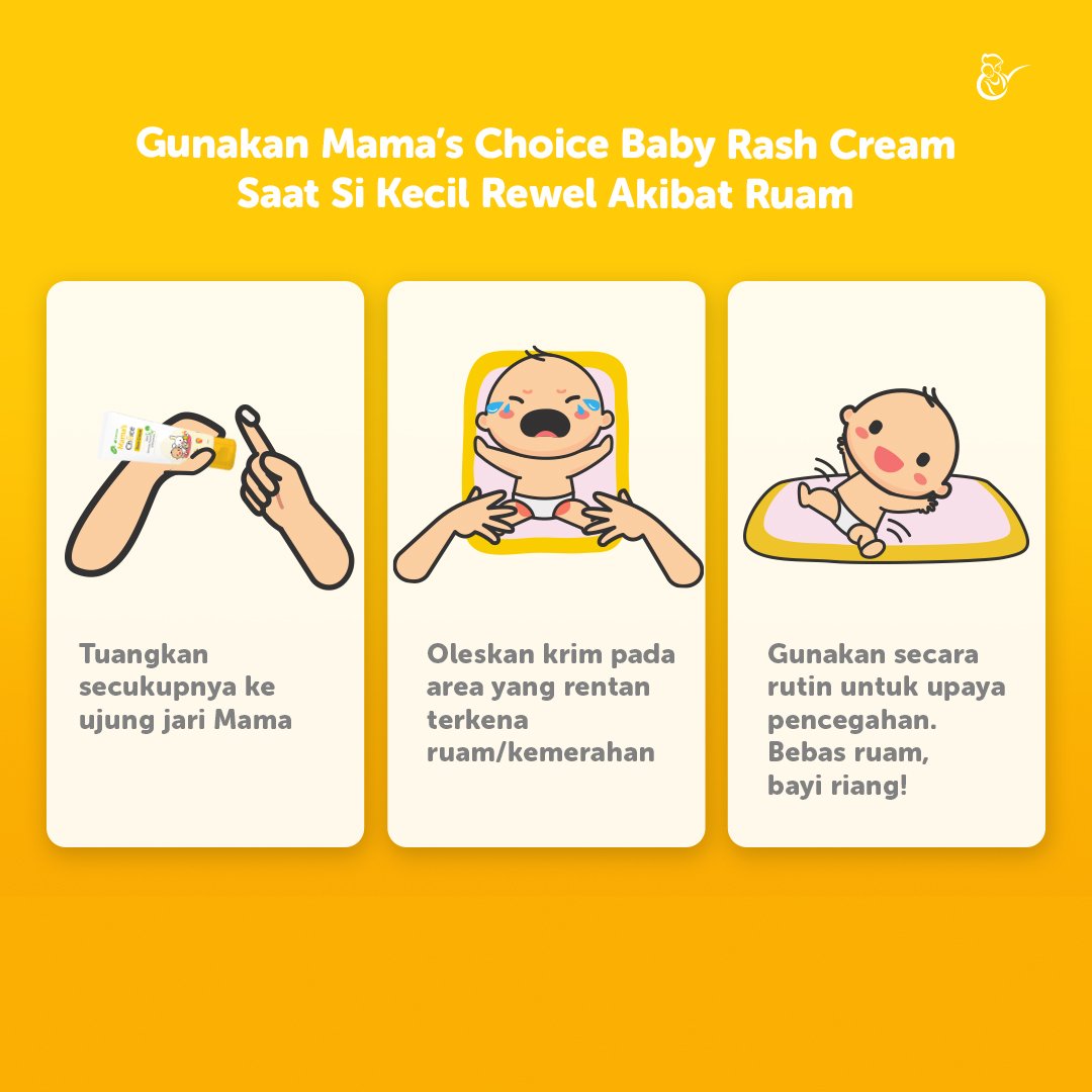 cara menggunakan mama's choice baby rash cream