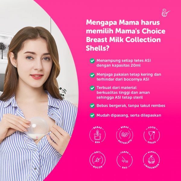 Breast Milk Shell Mama's Choice Alat Penampung ASI Bocor