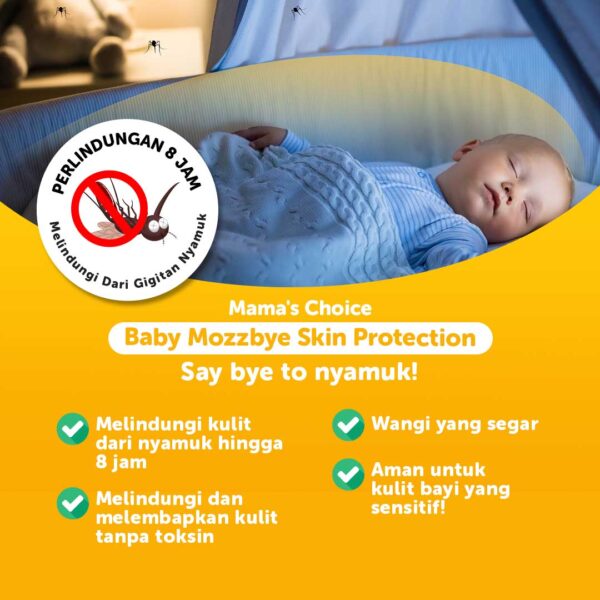 Mama's Choice Baby Mozzbye Skin Protection Lotion, Anti Nyamuk untuk Bayi