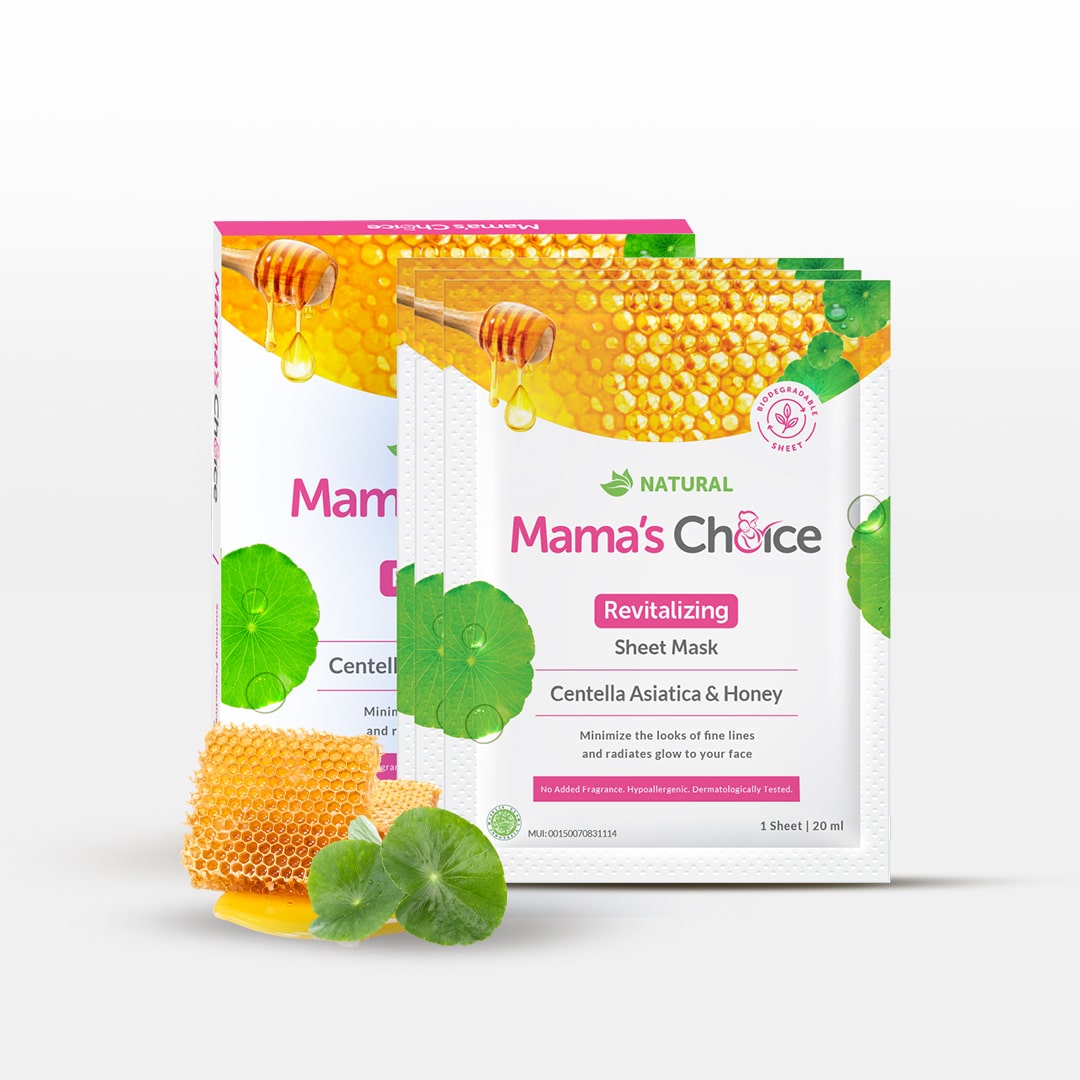 Mama's Choice Revitalizing Sheet Mask untuk kulit kering kusam