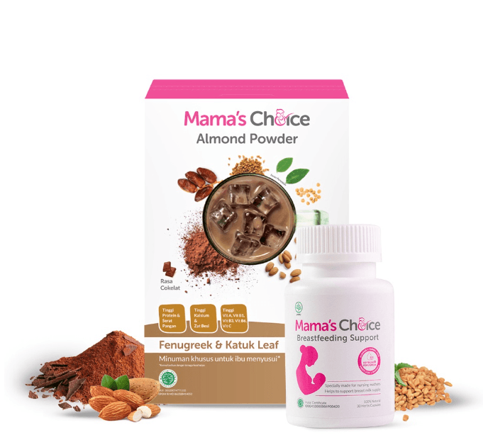Double ASI BOOSTER Mama's Choice - Pelancar ASI (Almond Milk Powder+Breastfeeding Support)