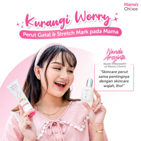 Kurangi Worry | Stretch Mark Treatment Series Mama's Choice (Stretch Mark Cream + Stretch Mark Serum) Obat Krim Strechmark Terdaftar BPOM