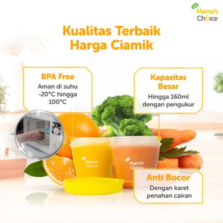 Ingredients/Material | Tempat Makan Bayi - Baby Food Container MPASI Mama's Choice (Wadah MPASI Tahan Panas dan Dingin, BPA FREE, Food Grade)
