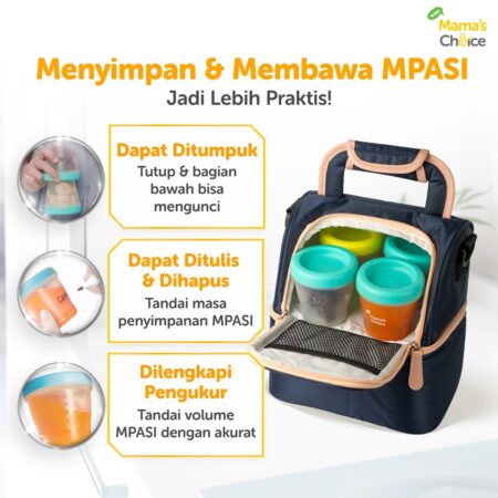 Benefit | Tempat Makan Bayi - Baby Food Container MPASI Mama's Choice (Wadah MPASI Tahan Panas dan Dingin, BPA FREE, Food Grade)