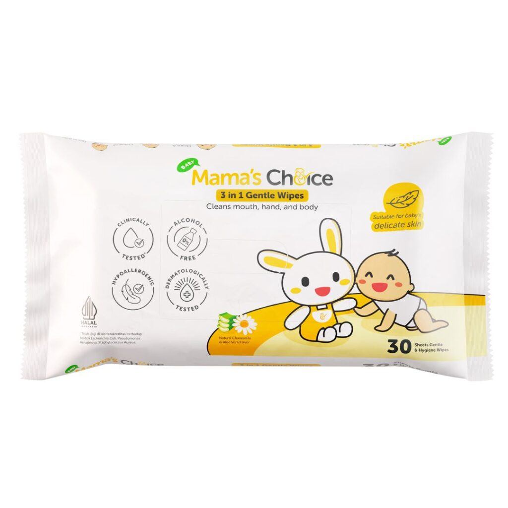 Mama's Choice 3 in 1 Gentle wipes