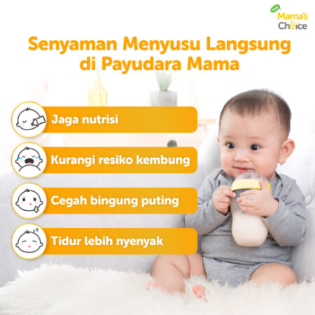 Benefit 1| Dot Bayi Botol Susu Bayi | Anti Colic Baby Bottle Mama's Choice - Botol Susu Anti Kolik dan Kembung