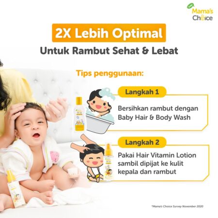 How to Use | Baby Healthy Hair Kit Mama's Choice (Hair Lotion Baby + Shampoo dan Sabun Bayi)