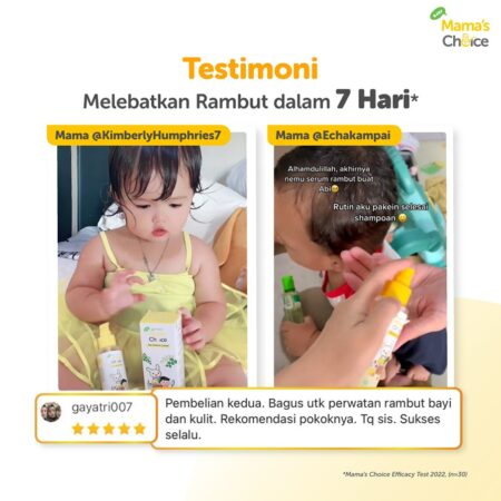 Testimoni | Baby Healthy Hair Kit Mama's Choice (Hair Lotion Baby + Shampoo dan Sabun Bayi)